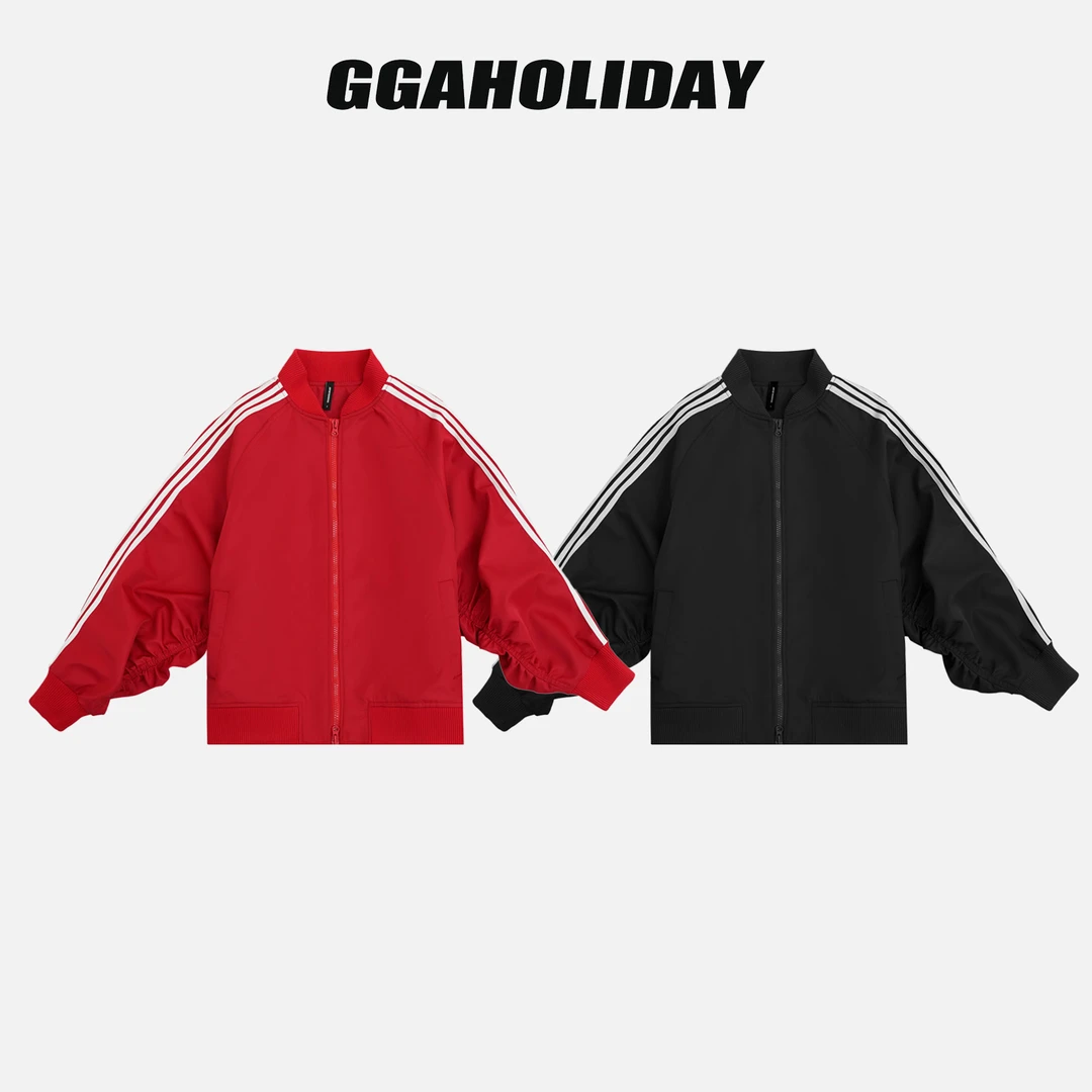 GGAHOLIDAY秋冬时尚宽松运动休闲潮流百搭显瘦立领球服外套153102