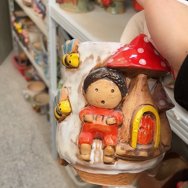 粗陶材质多肉花盆