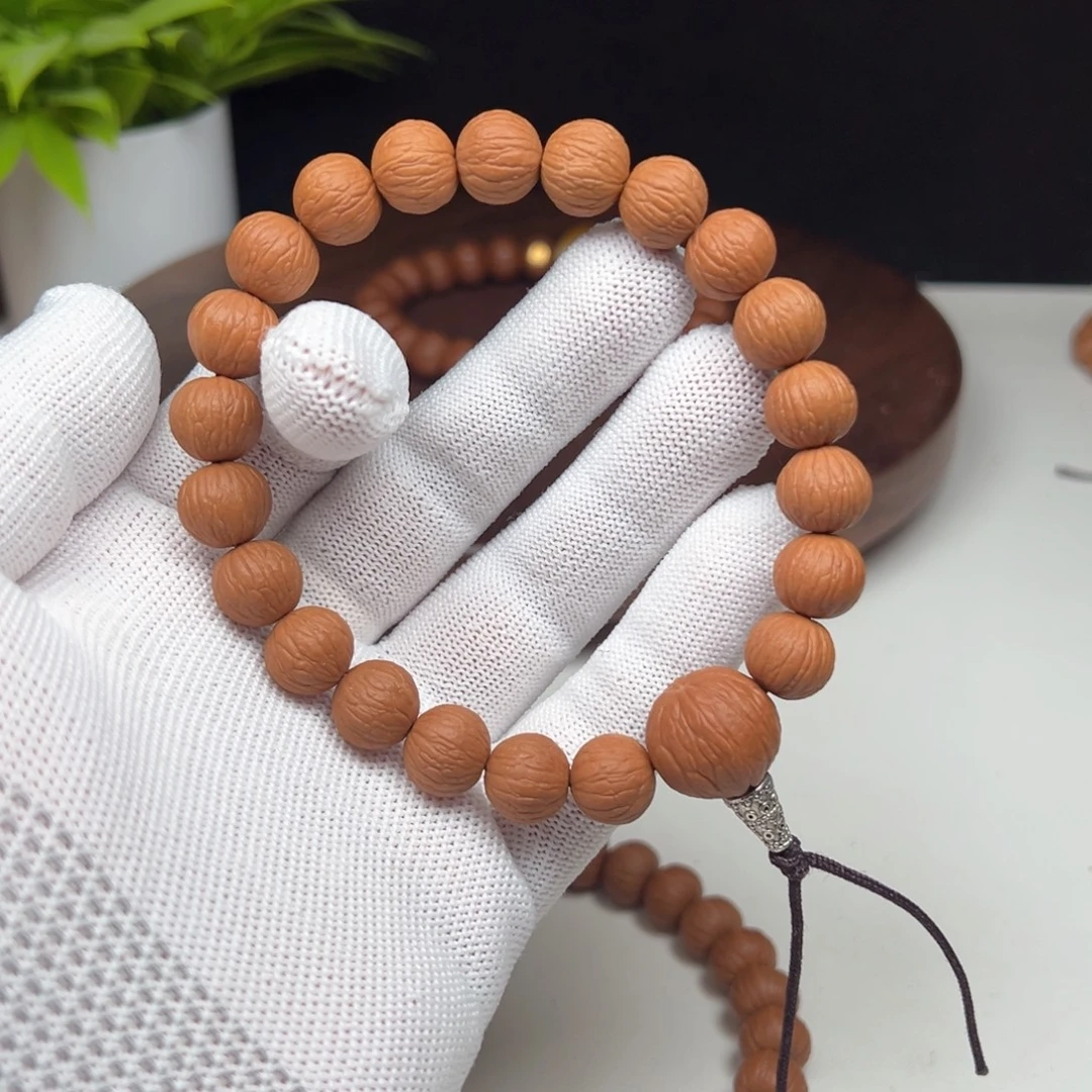 猴头核桃手串12小➕凤羽精卡三维同尺