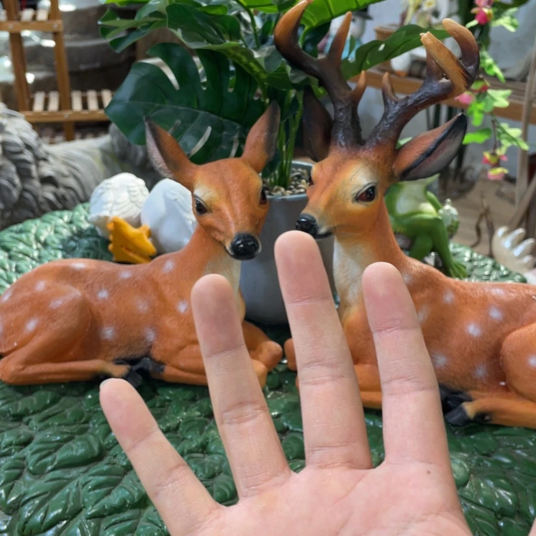【闪购商品】树脂情侣鹿摆件一对