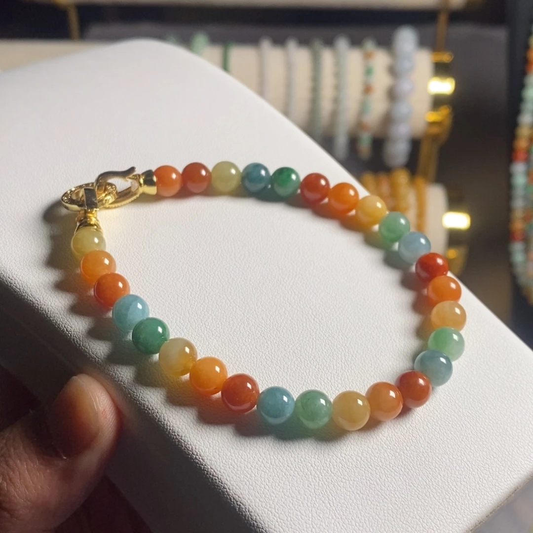 定制翡翠未镶嵌24 缅甸翡翠A货卡7.0