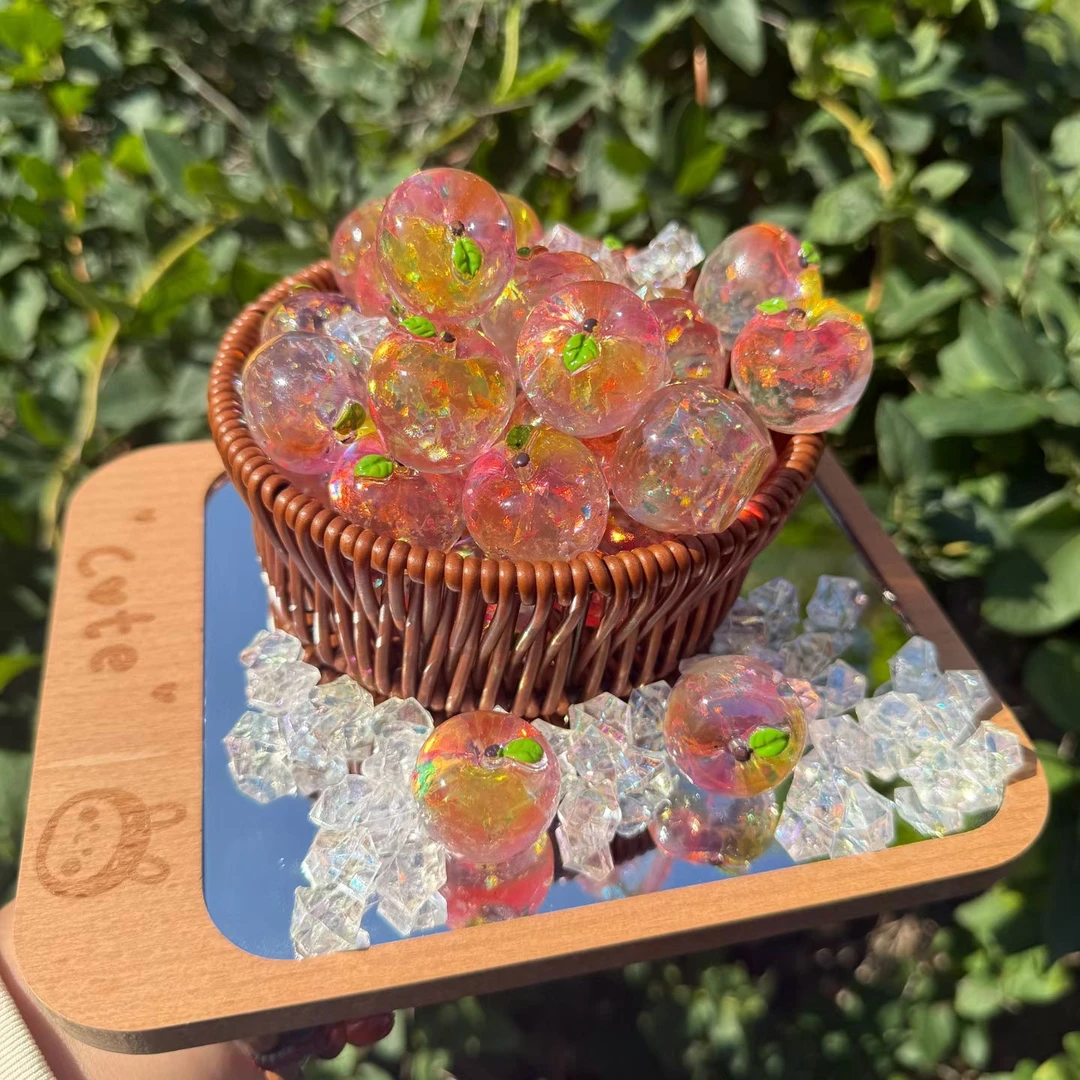 【爆闪云雾糖心混拆】仿真树脂高透水果