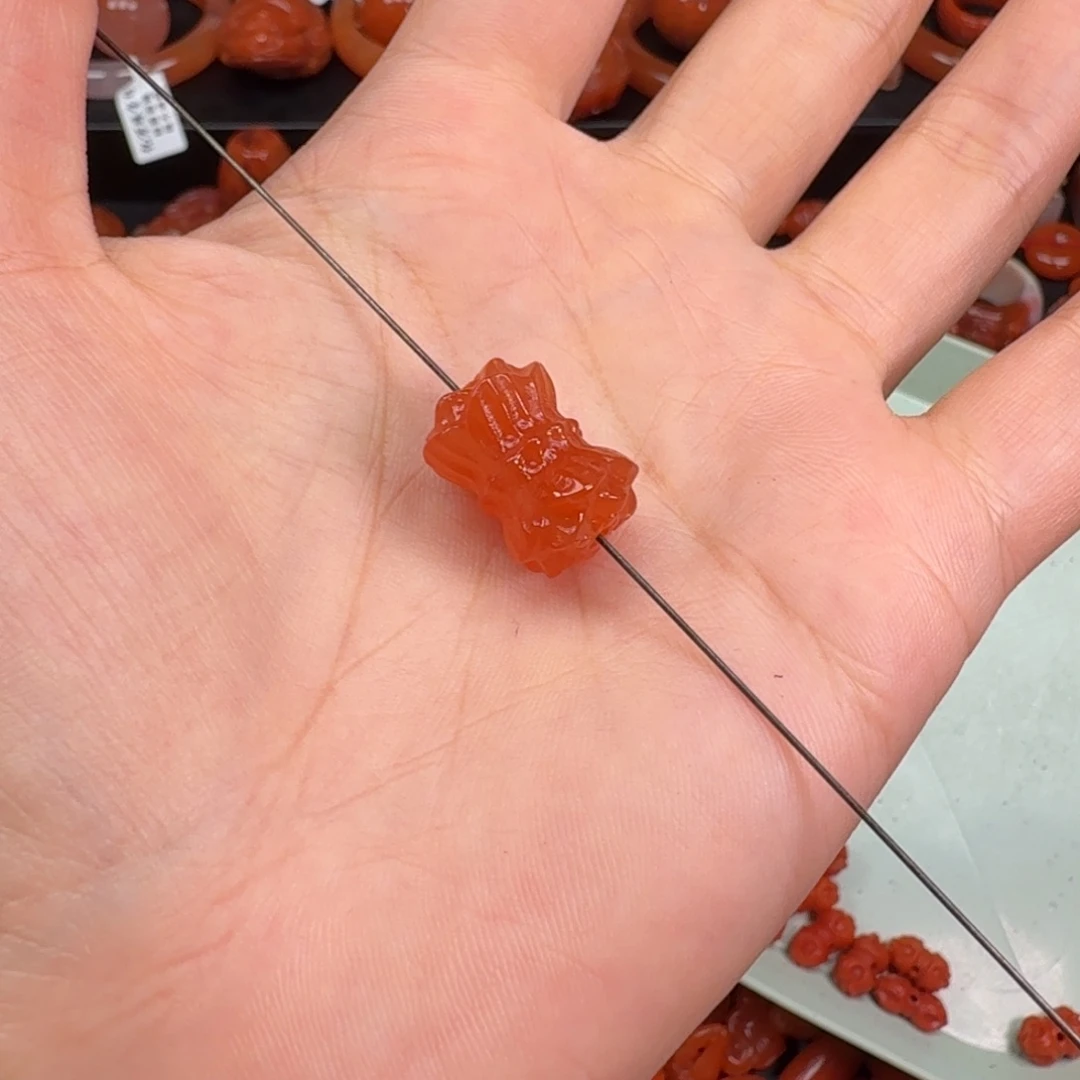 神***猪南红玛瑙未镶嵌配饰