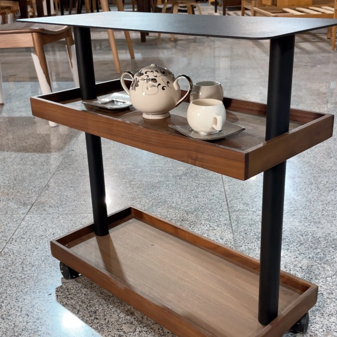 PVC小长几黑胡桃木