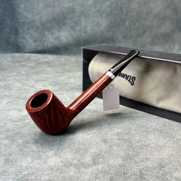 丹麦史丹威56大长腿光面石楠木烟斗