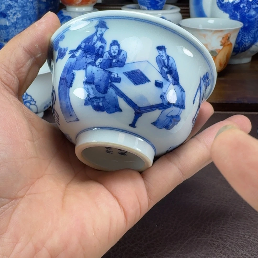 瓷片当代景德镇陶瓷手绘茶具
