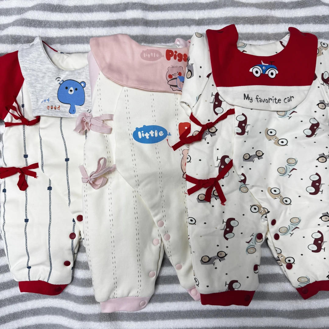 A401-440号新生儿男女宝单层内搭&双层厚夹棉外套可爱