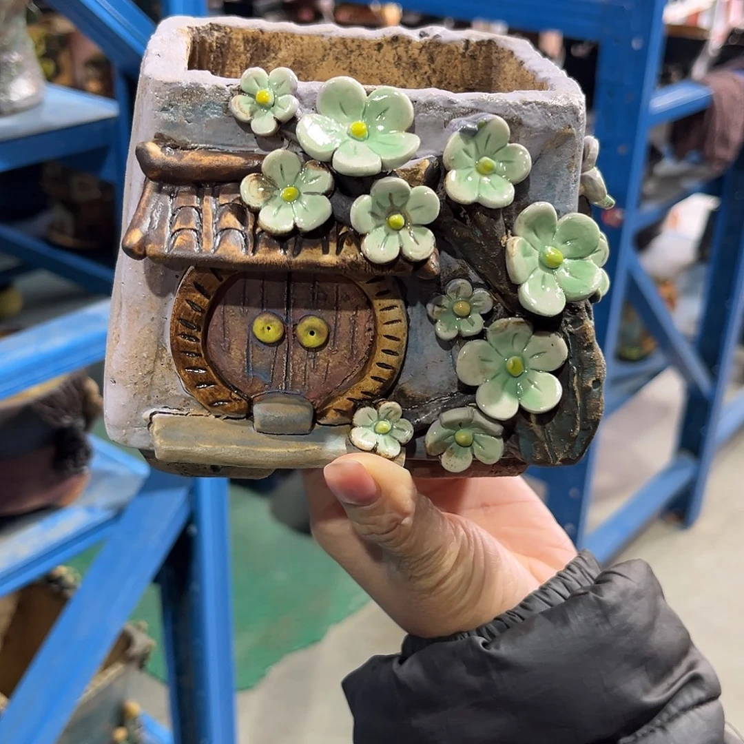 微瑕1 号陶然花器手工花盆