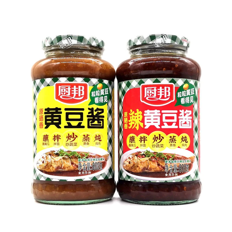 厨邦黄豆酱香辣原晒香饼砂锅汤底炒菜凉拌下饭调味酱