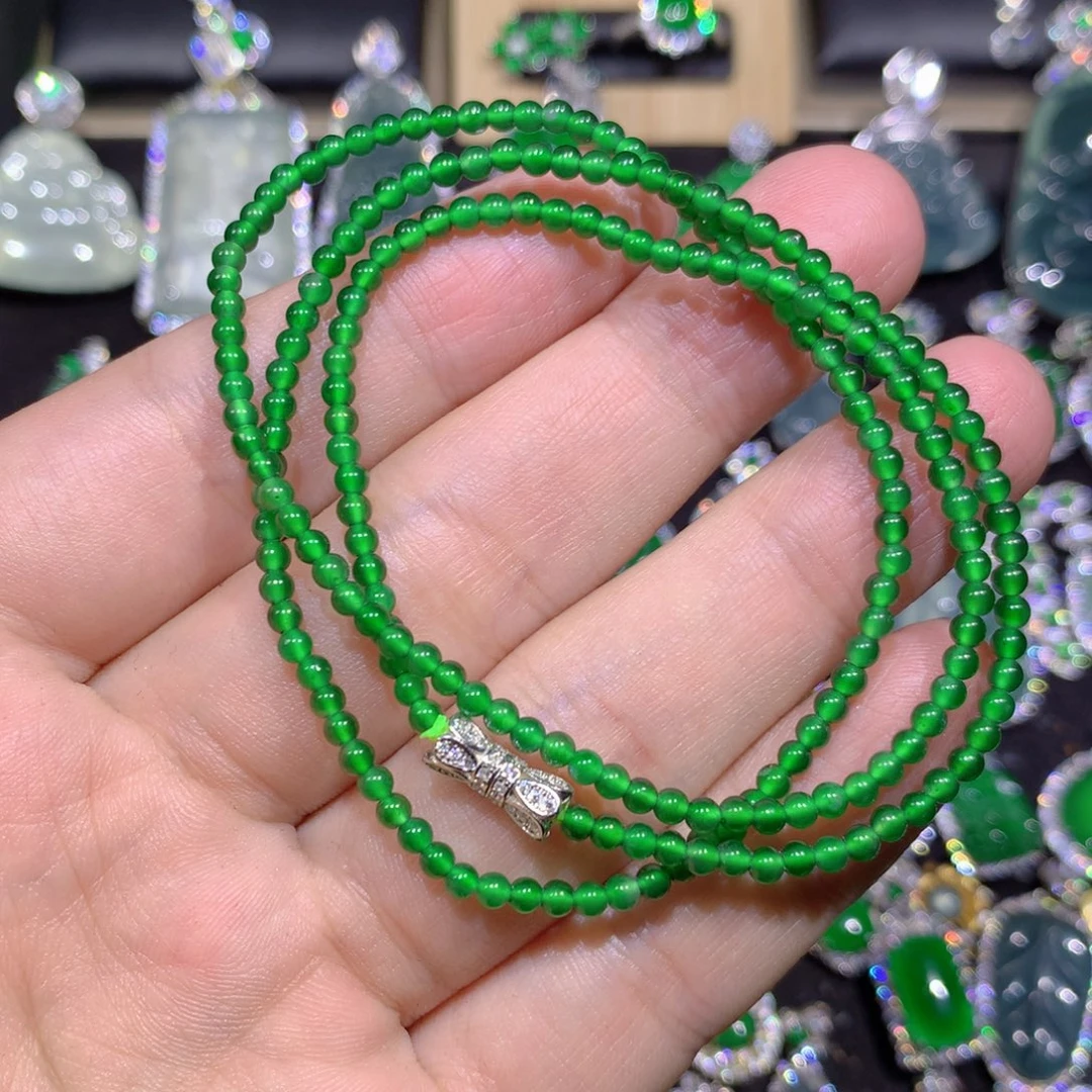 翡翠银S925镶嵌吊坠(赠链)