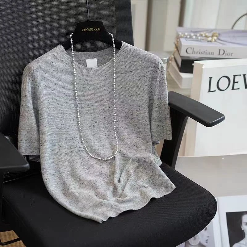 3328【一线成衣中袖针织衫】巨百搭高货夏季新款女士薄款上衣