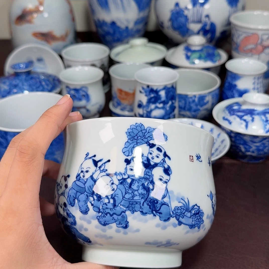杯?****纹现代景德镇陶瓷杯