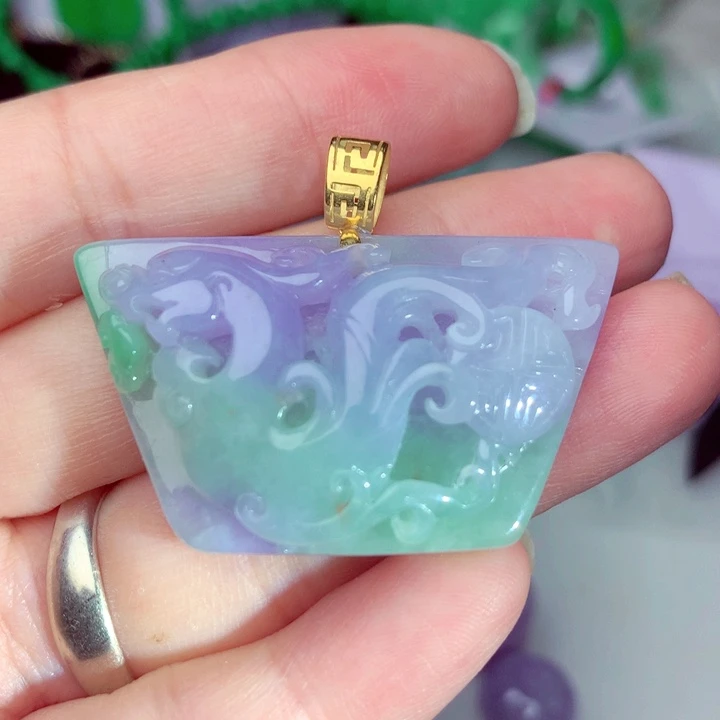 翡翠未镶嵌吊坠(不含链)
