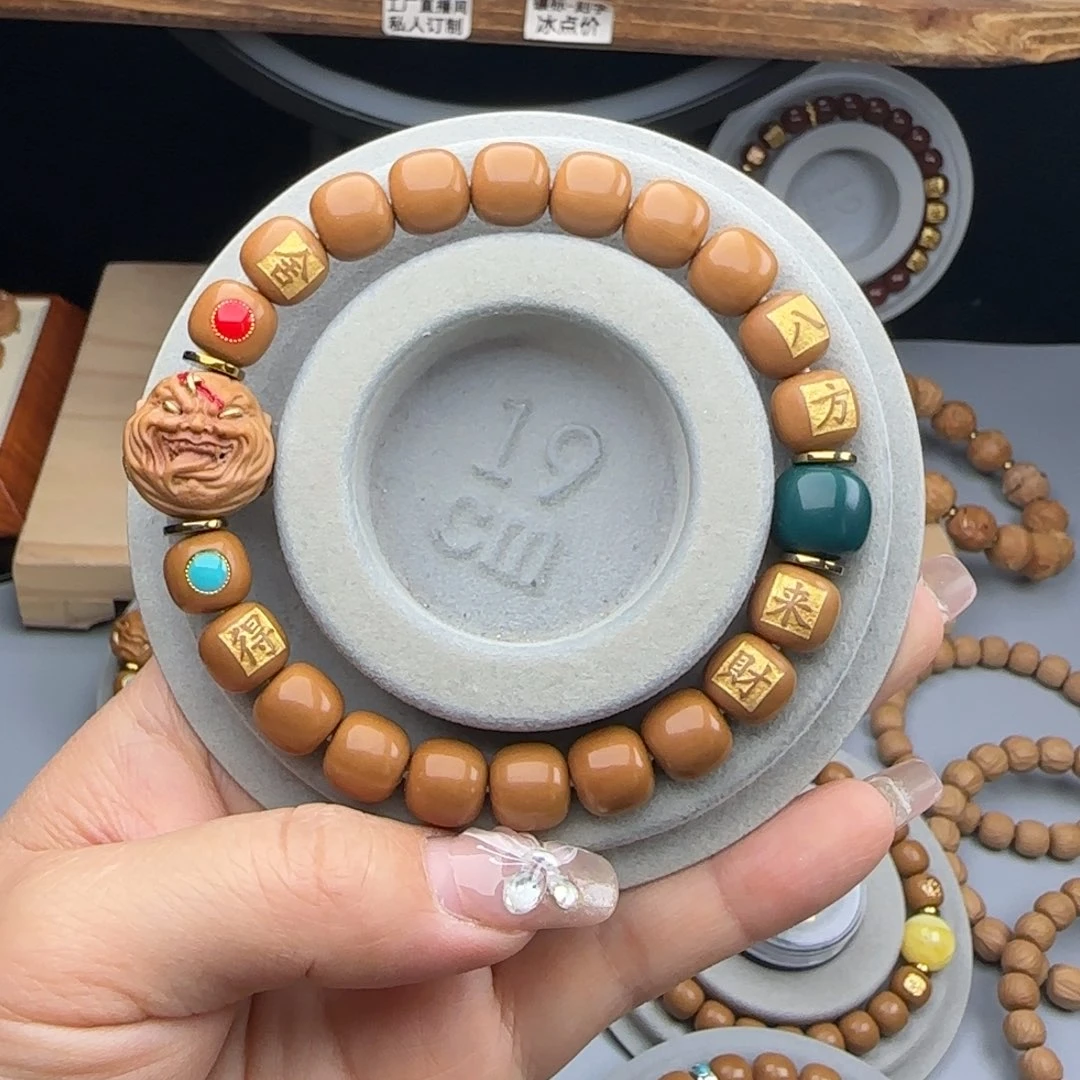 猴头核桃吊坠鸿**头全品老型猴头手串私人订制