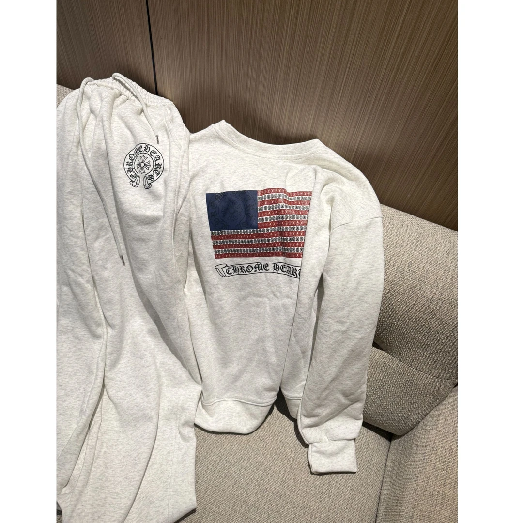 【蜜爷家】早秋新款梵文十字架卫衣套装3338#