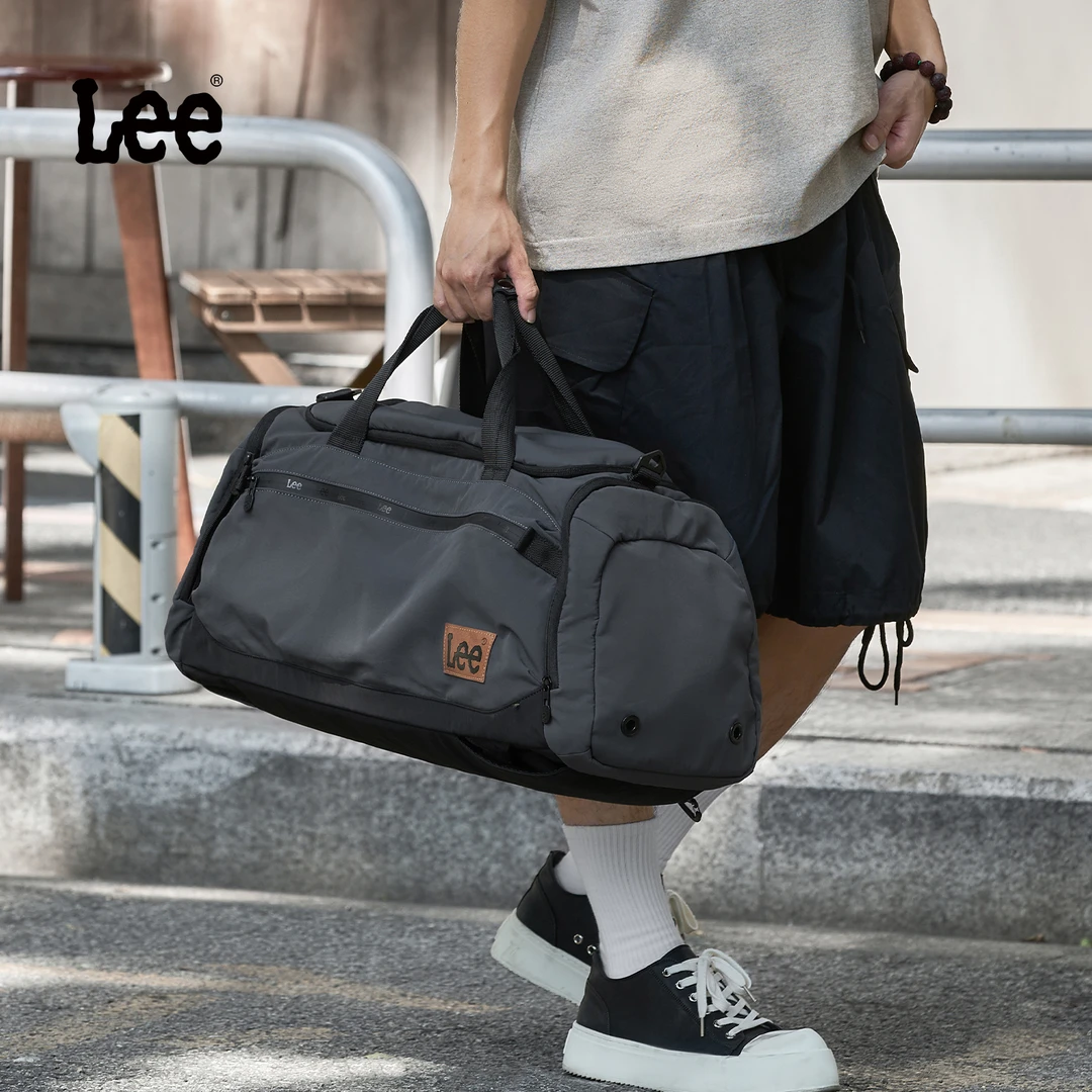Lee官方新款大容量旅行包时尚潮流斜挎包百搭休闲潮牌单肩手提包