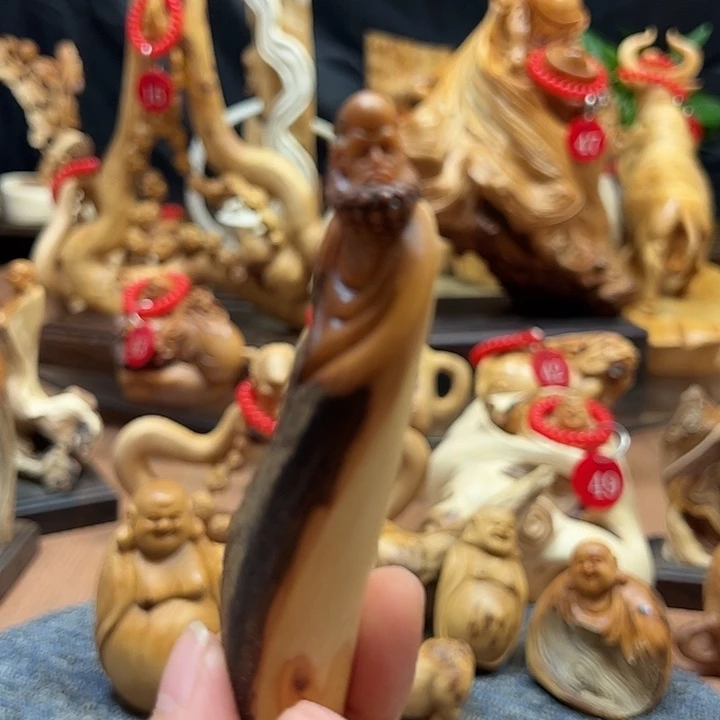 非洲檀香无事牌崖柏摆件