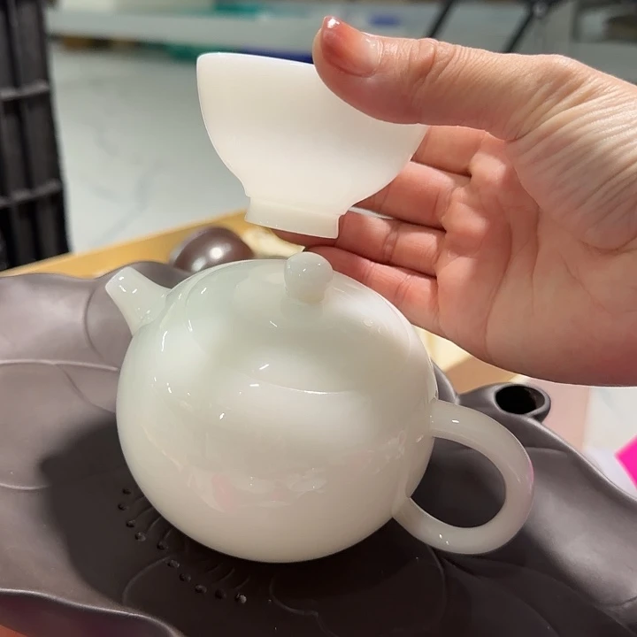 璞玉泡茶壶西施壶送斗笠杯