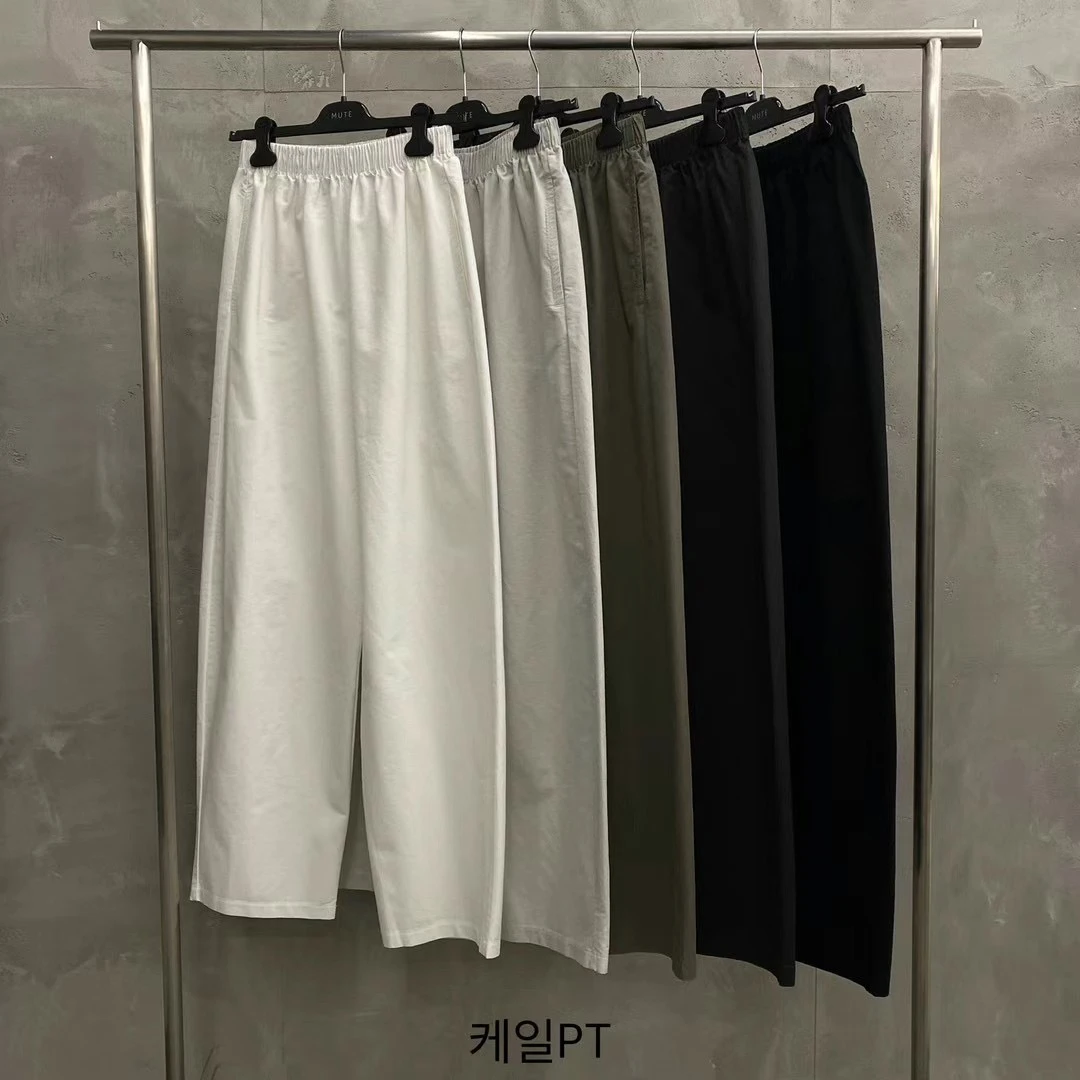 韩国东大门女装MUTE休闲布裤【NO退NO换】