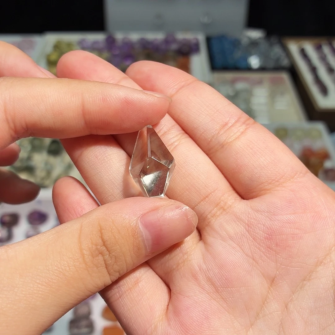 水晶未镶嵌吊坠(不含链)  新品 青水 随形 打孔定制不退换