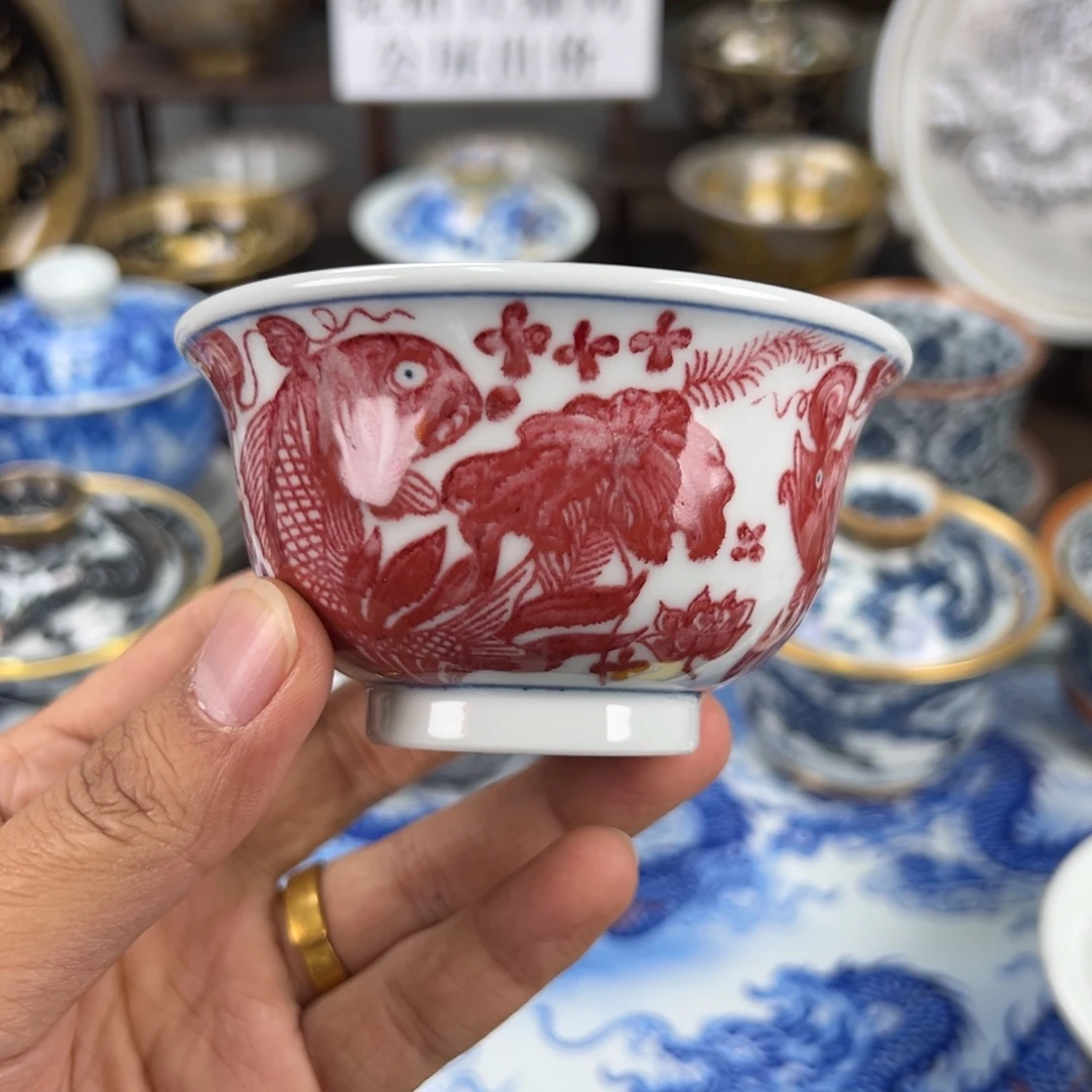 哪***吒瓷片景德镇手工手绘陶瓷