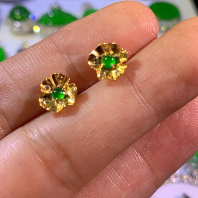 【闪购商品】翡翠挂件银S925镶嵌天然翡翠