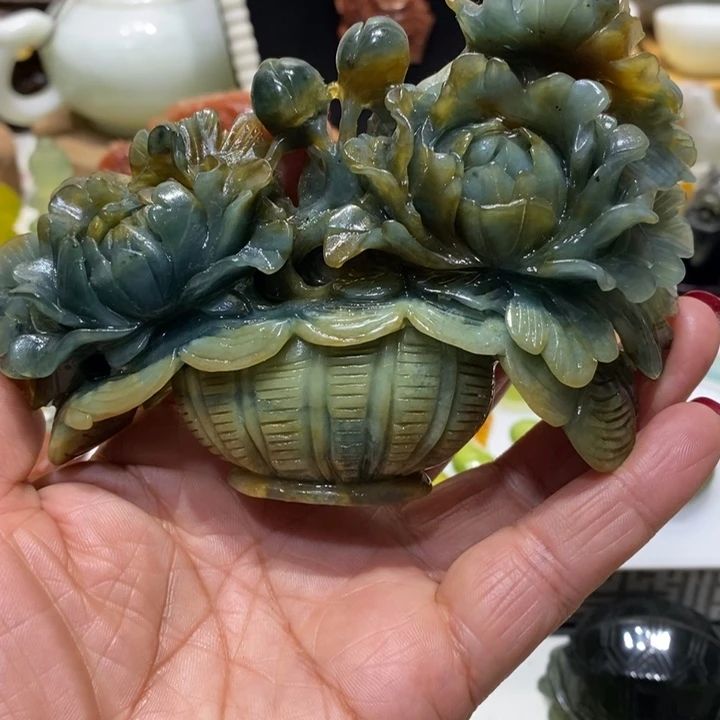 蛇纹石玉手把未镶嵌1****1