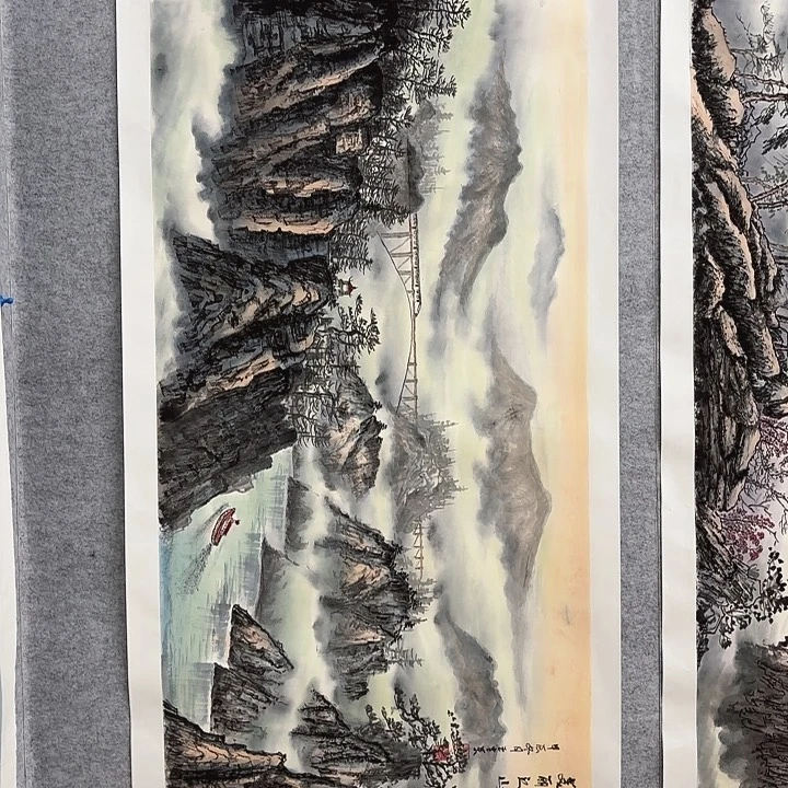 国画花鸟等多种鸟类的栖息