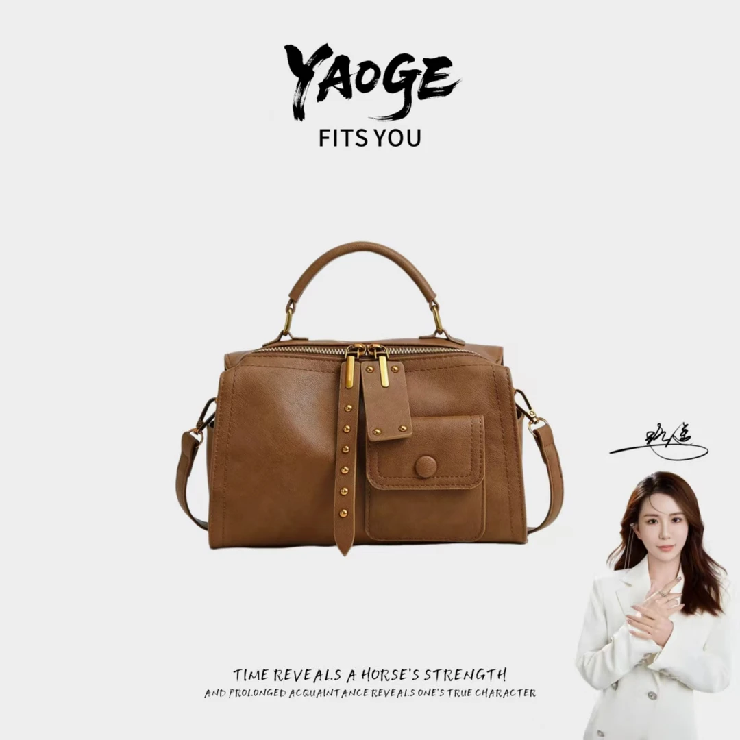 【遥哥定制】2025新款休闲潮流百搭韩系手提单肩斜挎包