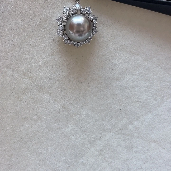 海水珍珠吊坠(不含链)银S925镶嵌