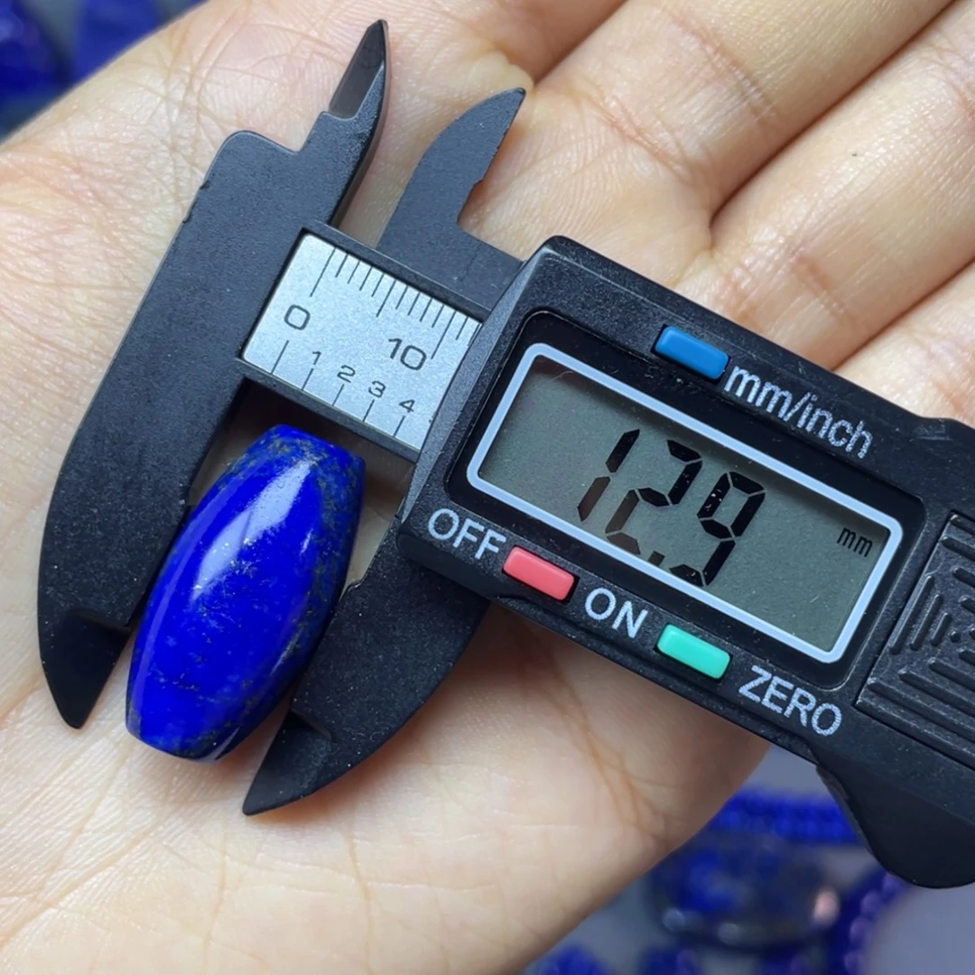 青金石未镶嵌12×25mm古珠配饰