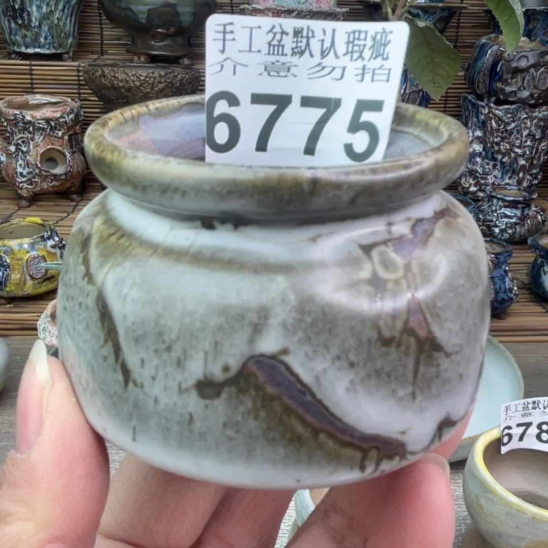 手工花盆默认瑕疵完美者勿拍