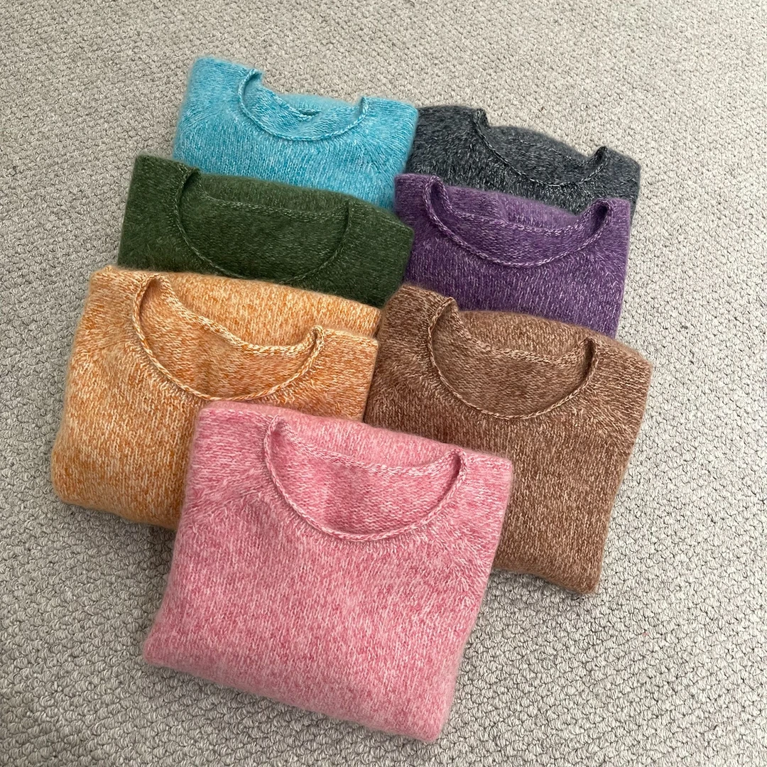 新款韩版简约纯色百搭时尚针织衫Z46908