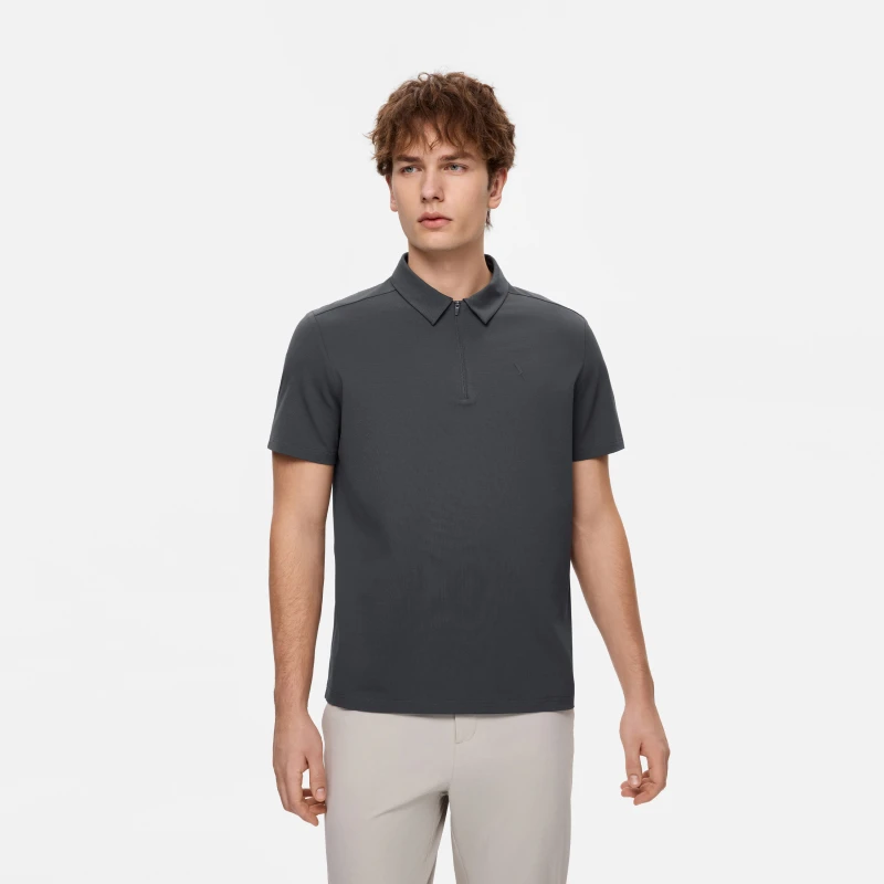 AIGLE艾高户外经典休闲商务短袖POLO衫内搭男士BI71