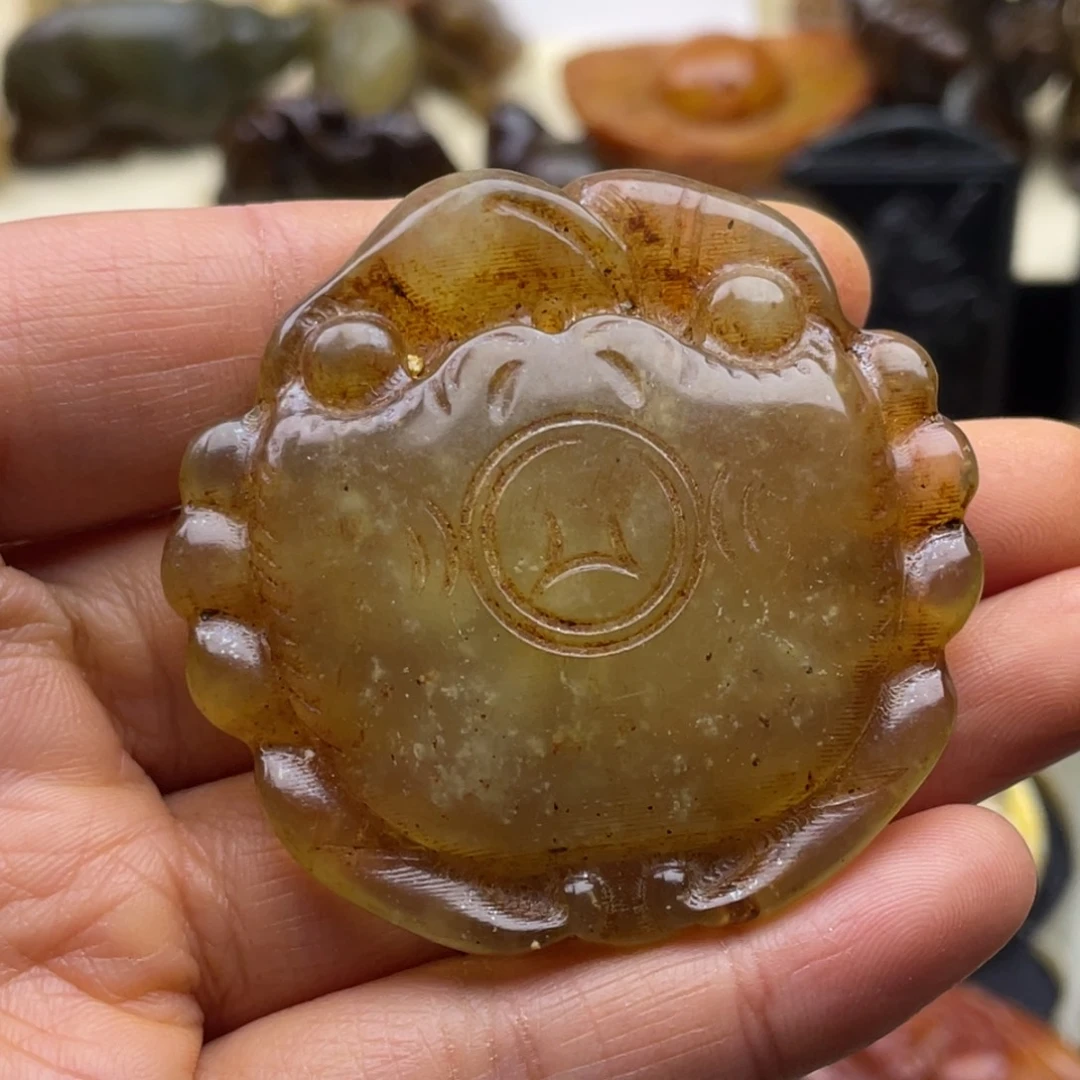 蛇纹石玉未镶嵌颈饰156