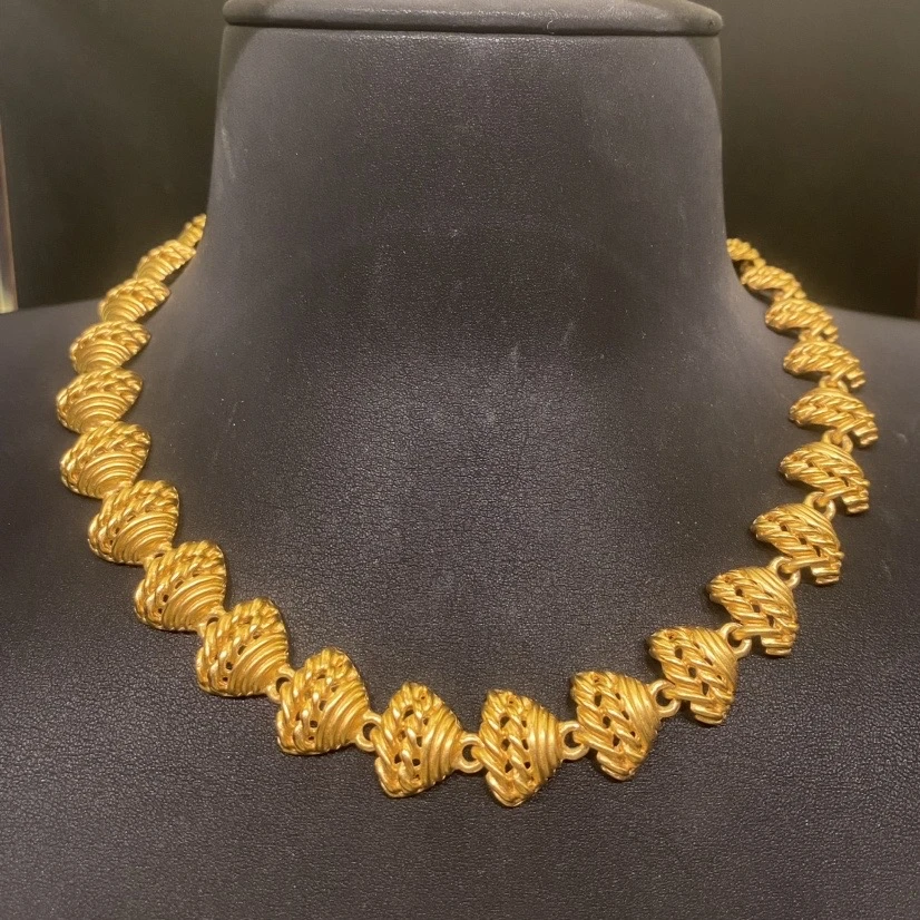 合金项链 中古合金镂空短款项链/MJ4110177