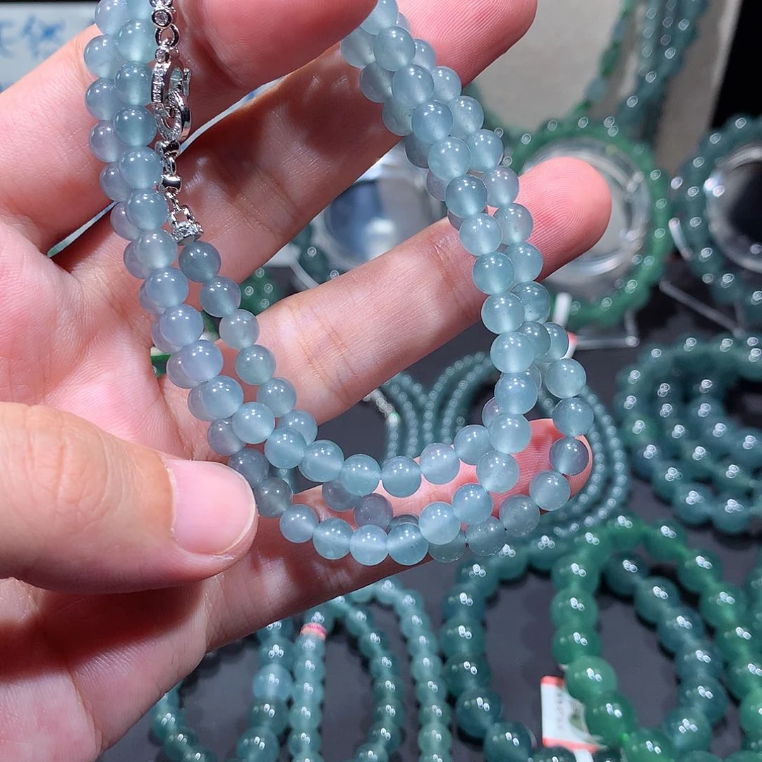 未镶嵌手串翡翠正品天然A货翡翠项链5+