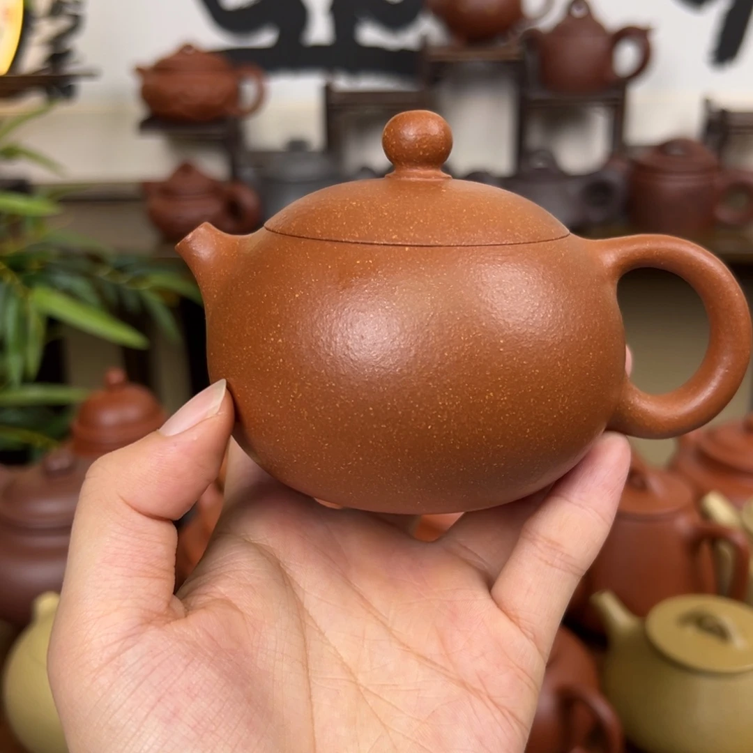 紫砂茶壶紫砂壶西施壶黄降坡200cc