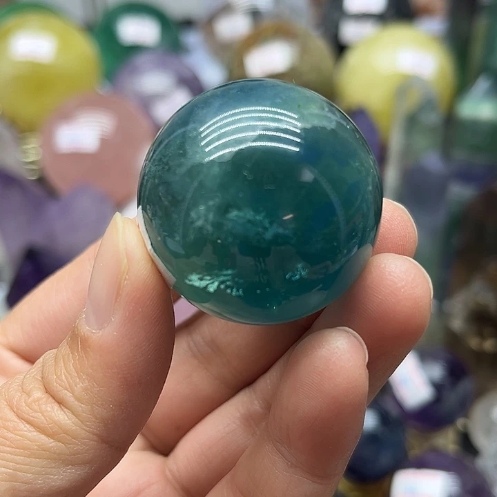 77克萤石球萤石未镶嵌