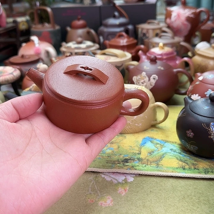 茶壶紫砂降坡泥汉瓦