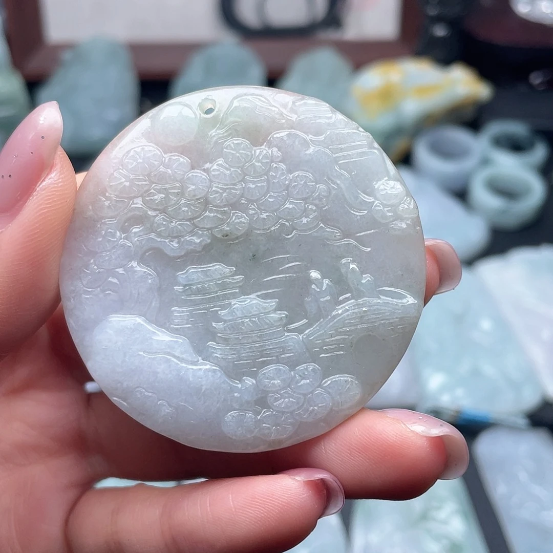 翡翠未镶嵌颈饰翡翠