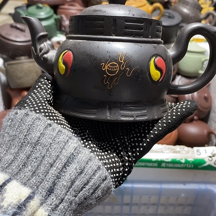 紫砂茶壶底裂微瑕