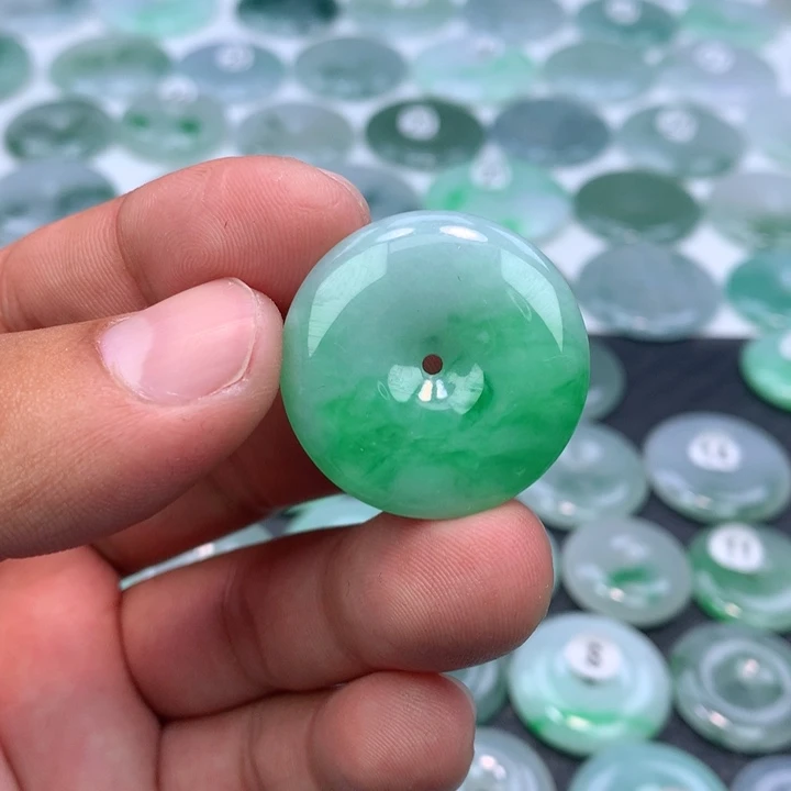 颈饰未镶嵌翡翠缅甸天然A货翡翠29.5-6.0