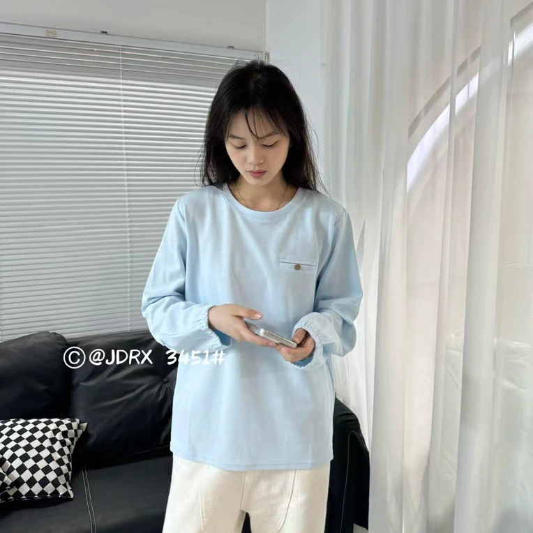 3451新款韩版宽松休闲圆领女