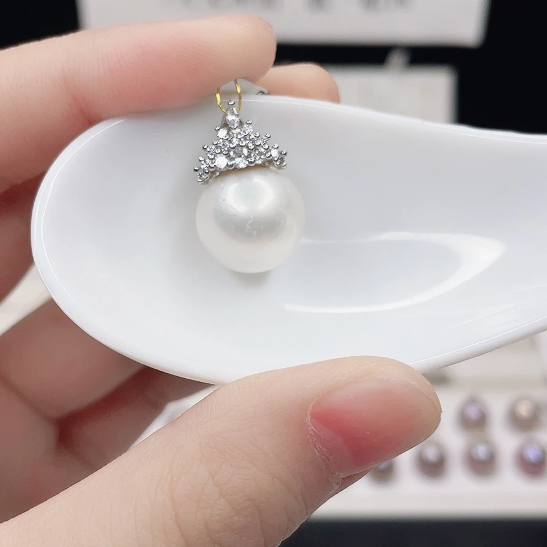 合金淡水珍珠吊坠(赠链)