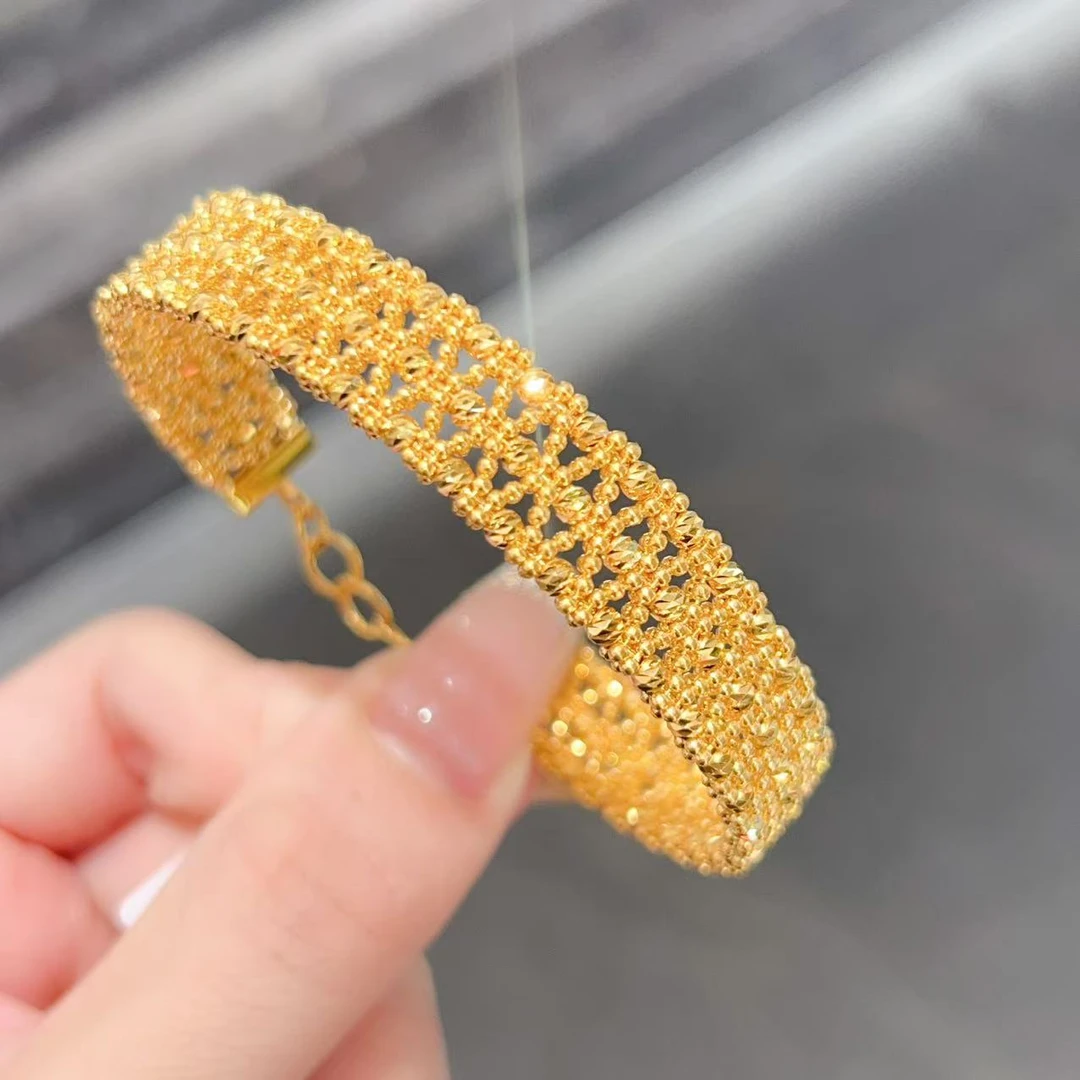 【新美源】足金999  5G工艺 蹦迪宽版手镯