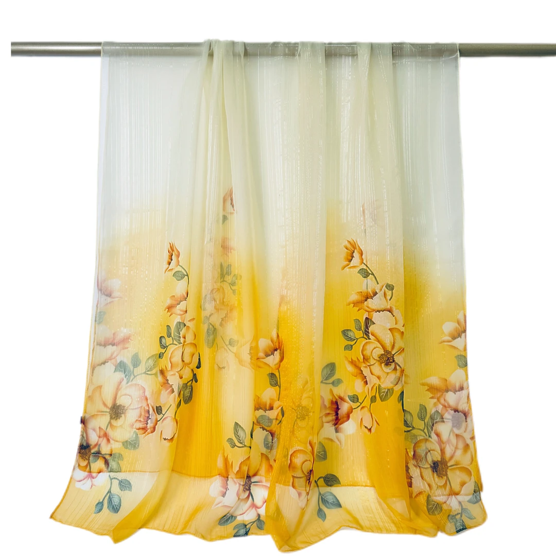 盛夏光年 银锦纱 190*140百搭围巾