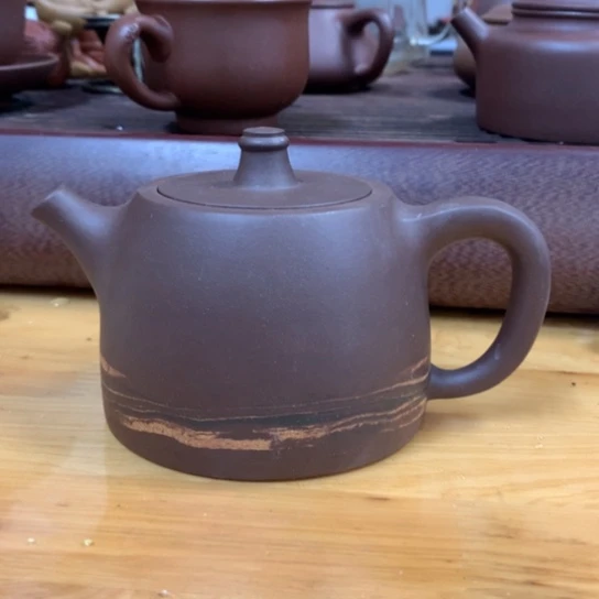 紫砂茶壶半手工汉铎
