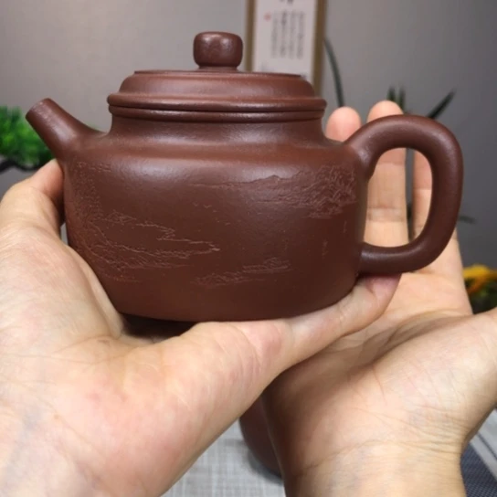 使***者茶壶紫砂半手工德中240cc