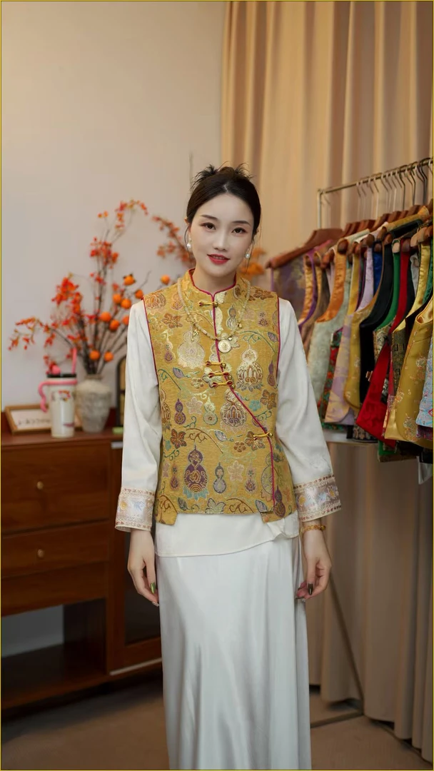 CHUNTIAN【听叙】新中式重工设计款马甲